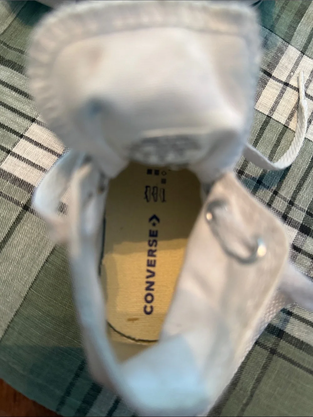 Converse All Stars Baby Shoes Sz 4 White High Tops
